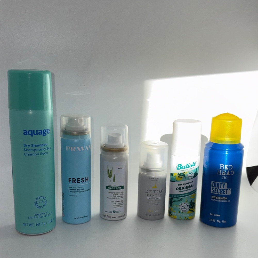 Bundle Lot of 6 Dry Shampoos Travel Sizes
